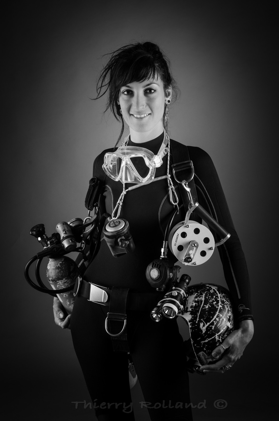 La femme et la plongée - Marianne - plongée souterraine