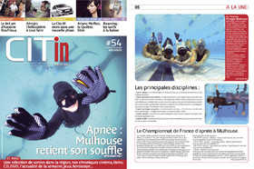 Cité in revue de la ville de Mulhouse article sur l'apnée