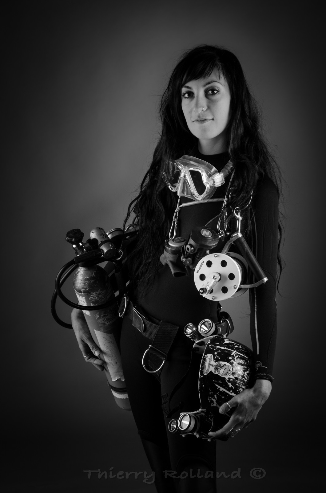 La femme et la plongée - Marianne - plongée souterraine