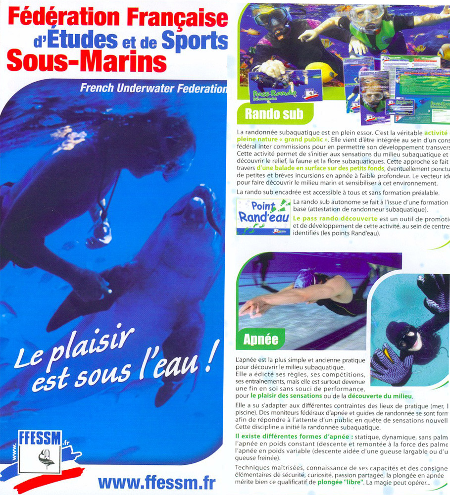 Plaquette FFESSM